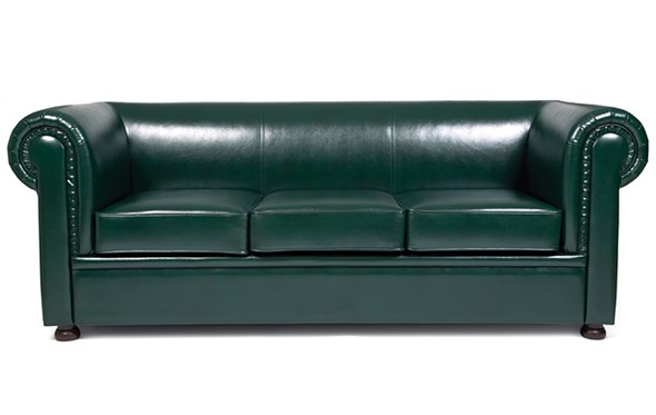 Прямой диван Честер лайт трехместный, экокожа в Липецке - изображение