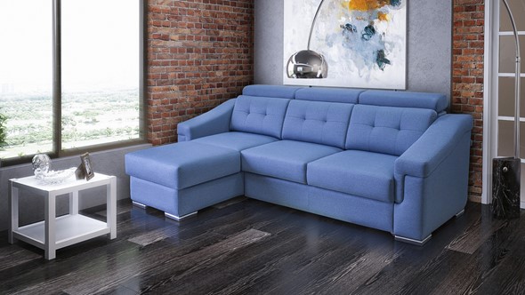 Угловой диван Матрица 27 ТТ с оттоманкой в Липецке - изображение