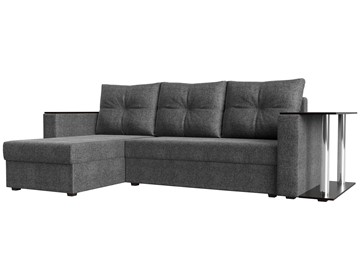 Угловой раскладной диван Атланта Лайт, Серый (рогожка) в Липецке