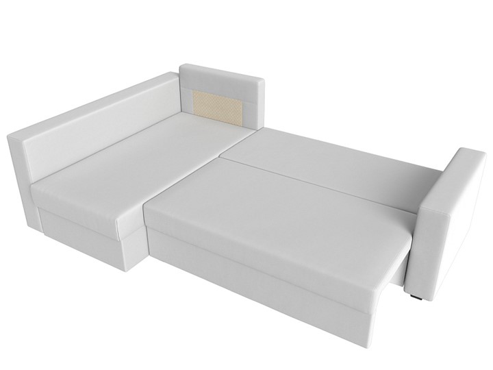 Угловой диван Мансберг, Белый (Экокожа) в Липецке - изображение 2