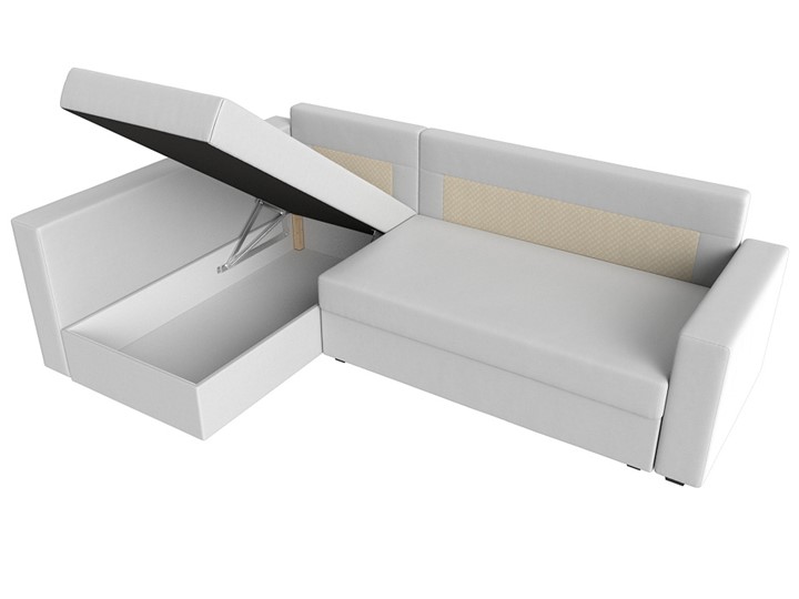 Угловой диван Мансберг, Белый (Экокожа) в Липецке - изображение 3