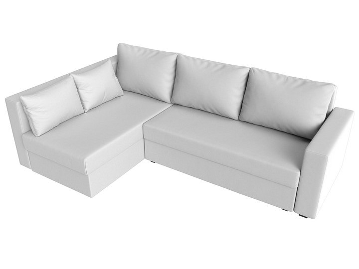Угловой диван Мансберг, Белый (Экокожа) в Липецке - изображение 6