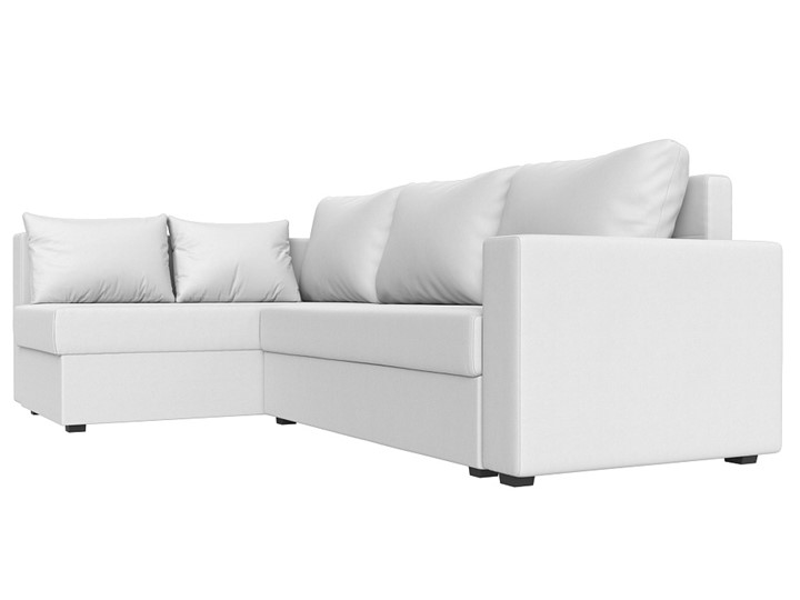 Угловой диван Мансберг, Белый (Экокожа) в Липецке - изображение 7