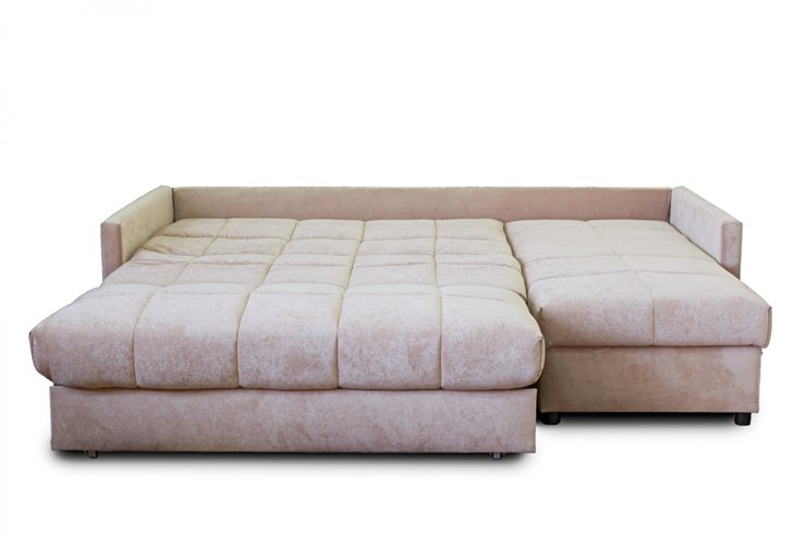 Угловой диван Аккордеон 043, 1400 с оттоманкой 700, ППУ в Липецке - изображение 1