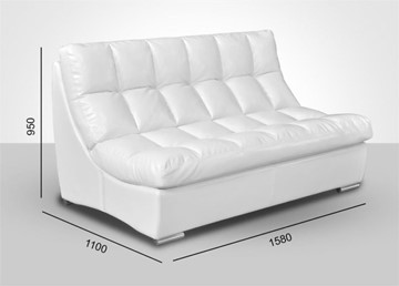 Прямой диван Брайтон без механизма 1580*1100*950 в Липецке
