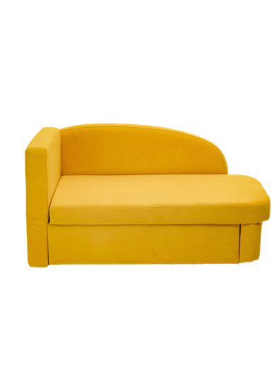 Диван-кровать левая Тедди желтый в Липецке - изображение 1
