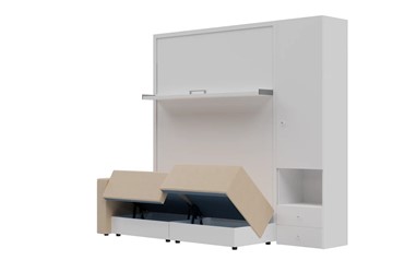Диван Кровать-трансформер Smart (КД 1400+ШП), шкаф правый, левый подлокотник в Липецке - предосмотр 1