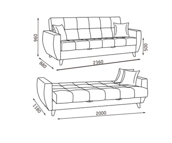 Прямой диван Бетти  2 БД в Липецке - предосмотр 22