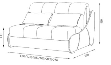 Прямой диван Токио 205 (ППУ) в Липецке - предосмотр 3
