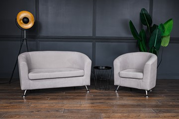 Комплект мебели Брамс  цвет бежевый диван 2Д + кресло в Липецке