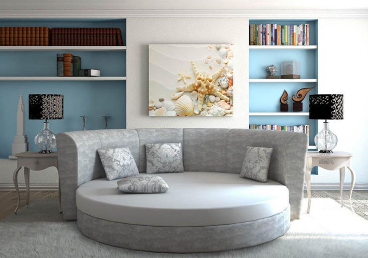 Круглый диван-кровать Смайл в Липецке - изображение 5