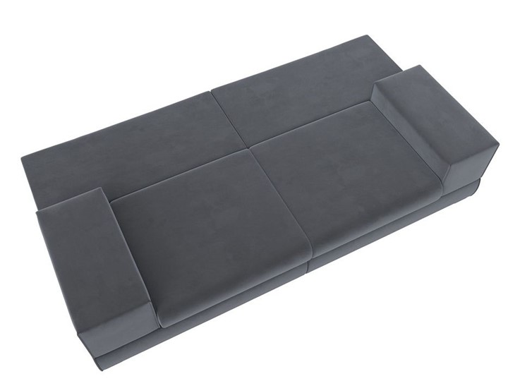 Прямой диван Лига-037, Серый (велюр) в Липецке - изображение 3