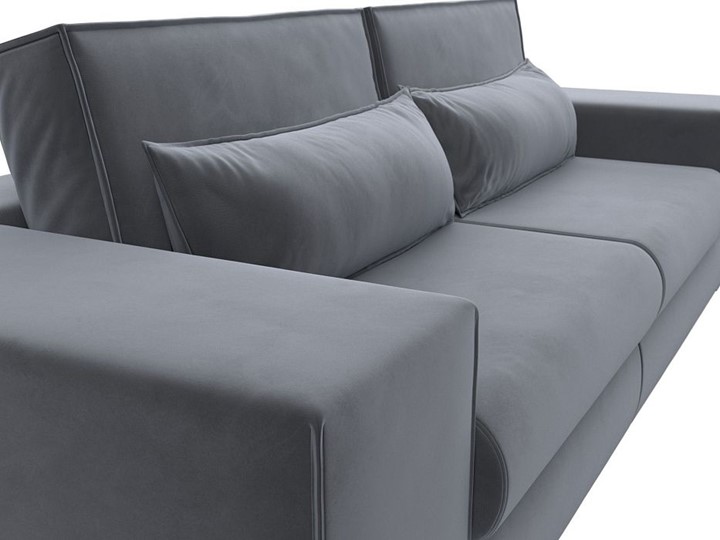 Прямой диван Лига-037, Серый (велюр) в Липецке - изображение 6