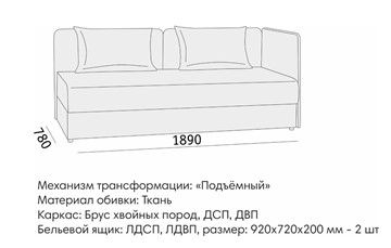 Прямой диван Орлеан 2 БД в Липецке - предосмотр 8