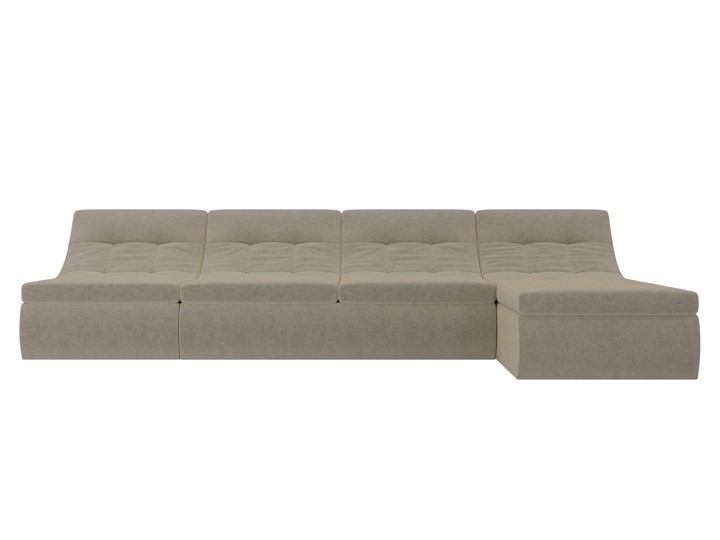 Модульный угловой диван Холидей, Бежевый (микровельвет) в Липецке - изображение 5