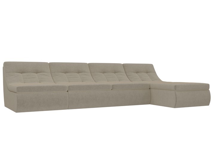 Модульный угловой диван Холидей, Бежевый (микровельвет) в Липецке - изображение