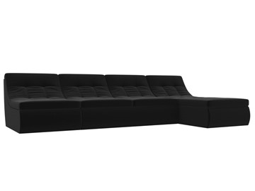 Большой модульный диван Холидей, Черный (микровельвет) в Липецке