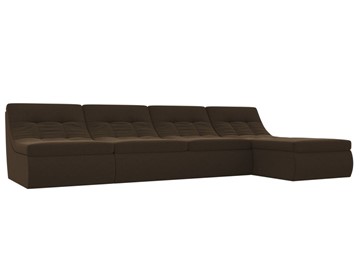 Большой модульный диван Холидей, Коричневый (микровельвет) в Липецке