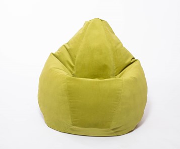 Кресло-мешок Груша малое, велюр однотон, травянное в Липецке - предосмотр 1