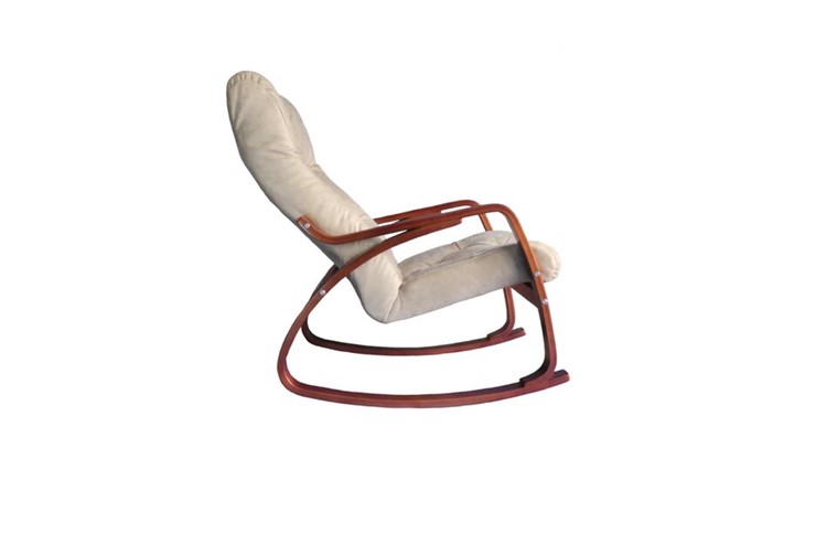 Кресло-качалка Гранд, замша крем в Липецке - изображение 1