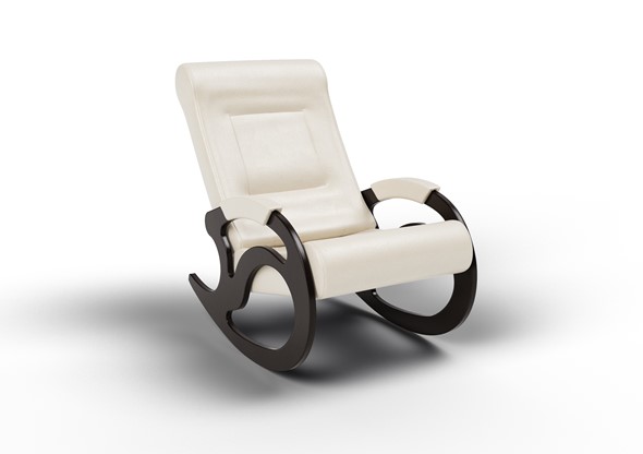 Кресло-качалка Вилла, экокожа крем 11-К-КР в Липецке - изображение