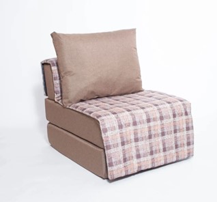 Бескаркасное кресло-кровать Харви, коричневый - квадро беж в Липецке