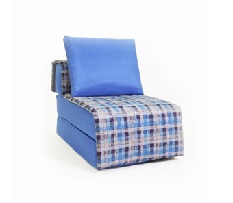 Бескаркасное кресло-кровать Харви, синий - квадро в Липецке