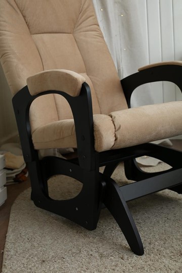 Кресло-качалка Леон маятниковая, ткань AMIGo песок 29-Т-П в Липецке - изображение 8