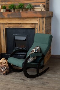 Кресло-качалка в гостиную Корсика, ткань Amigo Green 34-Т-AG в Липецке - предосмотр 7