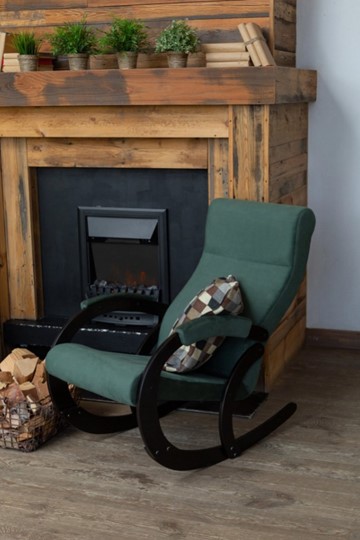 Кресло-качалка в гостиную Корсика, ткань Amigo Green 34-Т-AG в Липецке - изображение 7