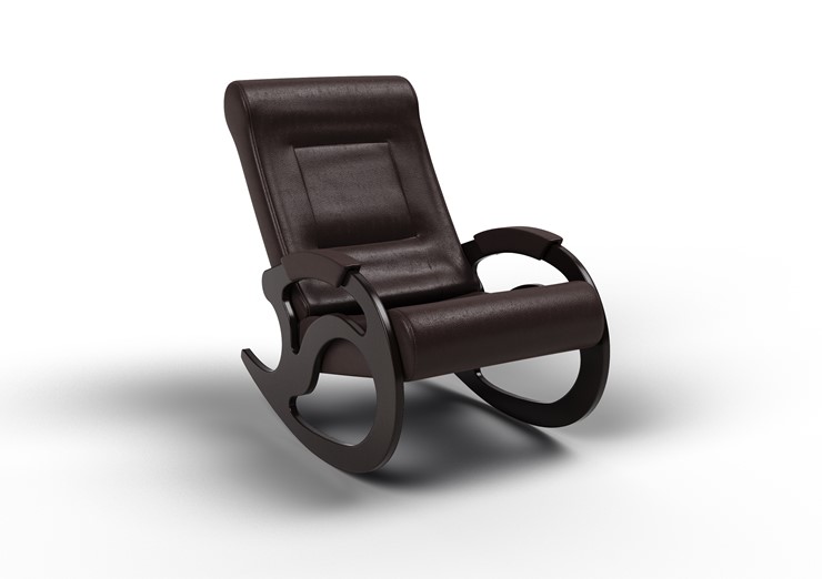 Кресло-качалка Вилла, экокожа крем 11-К-КР в Липецке - изображение 1