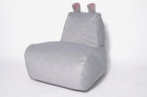 Кресло-мешок Бегемот серый в Липецке - изображение