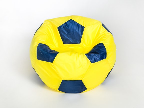 Кресло-мешок Мяч малый, желто-синий в Липецке - изображение