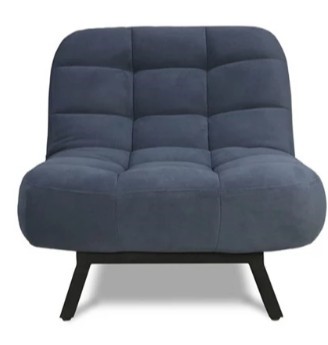 Мягкое кресло Абри опора металл (синий) в Липецке - изображение 1