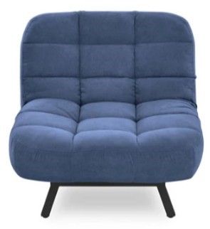Мягкое кресло Абри опора металл (синий) в Липецке - изображение