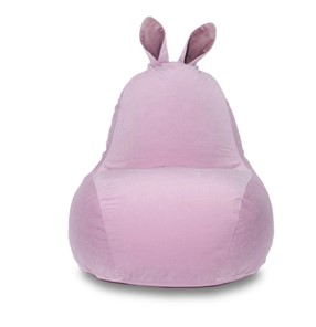 Кресло-игрушка Зайка (короткие уши), розовый в Липецке