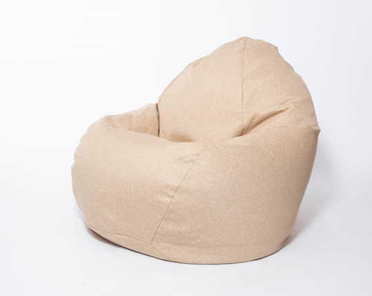 Кресло-мешок Макси, рогожка, 150х100, песочное в Липецке - изображение