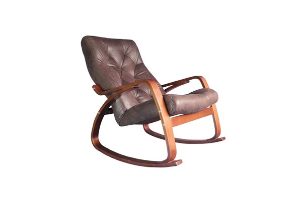 Кресло-качалка Гранд, замша шоколад в Липецке - изображение