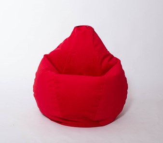 Кресло-мешок Груша большое, велюр однотон, красное в Липецке - предосмотр 2