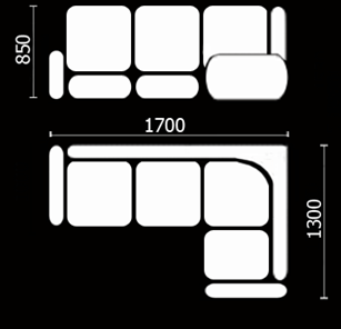 Кухонный угловой диван Нео КМ-01 (168х128 см.) в Липецке - предосмотр 3
