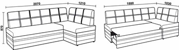 Кухонный диван НЕО КМ-06 ДУ с механизмом в Липецке - предосмотр 5