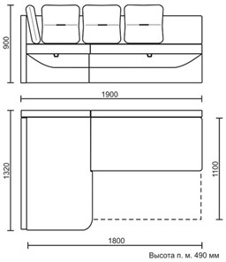 Кухонный угловой диван Яшма 1 ДУ в Липецке - предосмотр 8