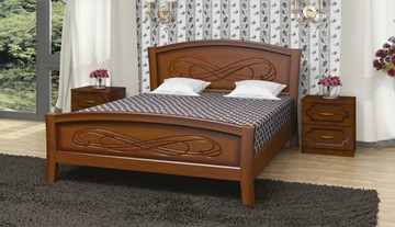 Кровать 1-спальная Карина-16 (Орех) 90х200 в Липецке