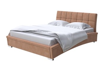 Кровать спальная Corso-1L 140x200, Микровелюр (Manhattan Брауни) в Липецке