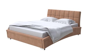 Кровать спальная Corso-1L 160x200, Микровелюр (Manhattan Брауни) в Липецке