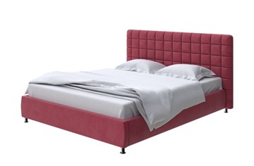 Спальная кровать Corso-3 140x200, Микровелюр (Manhattan Гранатовый) в Липецке