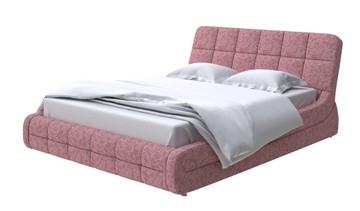 Кровать двуспальная Corso-6 140x200, Рогожка (Levis 62 Розовый) в Липецке
