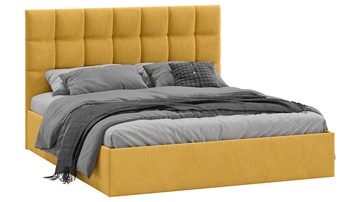 2-спальная кровать Эмбер тип 1 (Микровелюр Wellmart Yellow) в Липецке