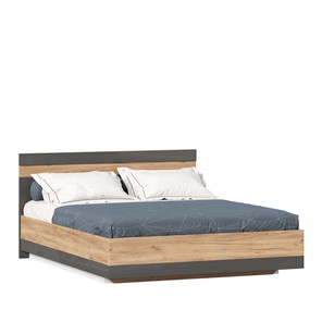 Двуспальная кровать Фиджи 1600 с подъемным механизмом ЛД 659.073, Дуб золотой/Антрацит в Липецке