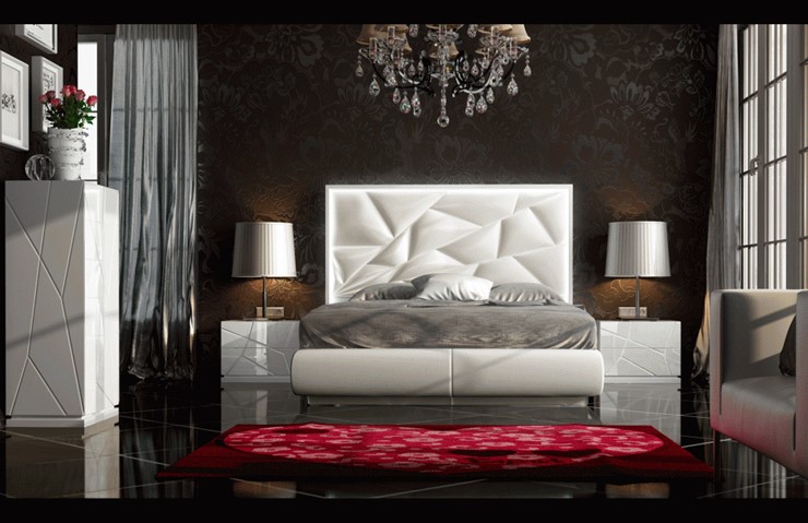 Кровать в спальню FRANCO KIU 1242 с LED подсветкой изголовья (180х200) в Липецке - изображение 11